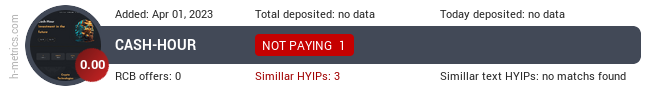 HYIPLogs.com widget cash-hour.biz