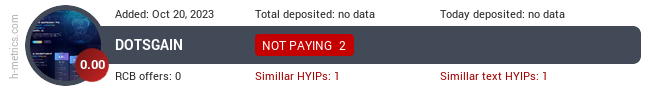 HYIPLogs.com widget dotsgain.com