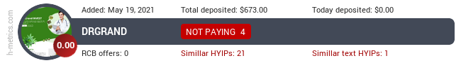 HYIPLogs.com widget for drgrand.cc