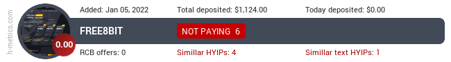 HYIPLogs.com widget for free8bit.io