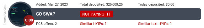 HYIPLogs.com widget goswap.tech