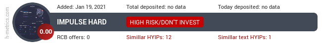 HYIPLogs.com widget for impulse-hard.club