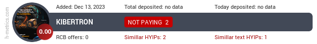 HYIPLogs.com widget kibertron.cc