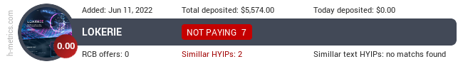 HYIPLogs.com widget lokerie.biz