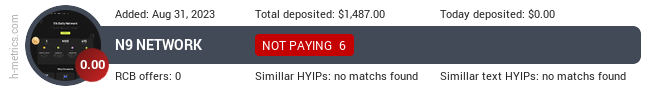 HYIPLogs.com widget n9.network