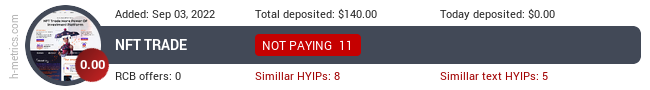 HYIPLogs.com widget nft-trade.cc