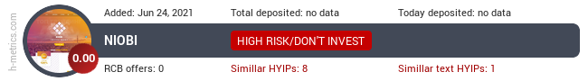 HYIPLogs.com widget for niobi.club