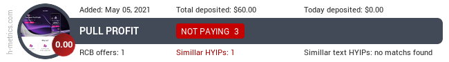 HYIPLogs.com widget for pullprofit.trade