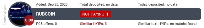 HYIPLogs.com widget for rub-coin.website