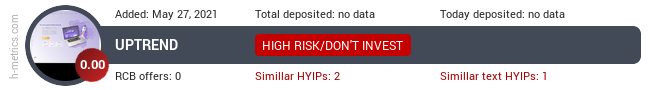 HYIPLogs.com widget for uptrend.life