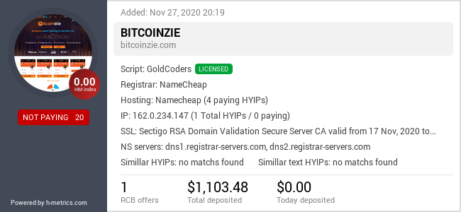 Onic.top info about Bitcoinzie.com