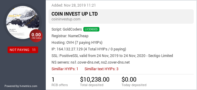 Onic.top info about Coininvestup.com