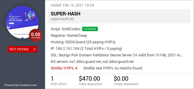 Onic.top info about Super-Hash.ltd