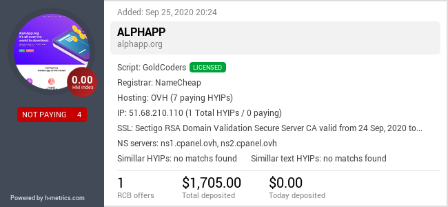 Onic.top info about alphapp.org