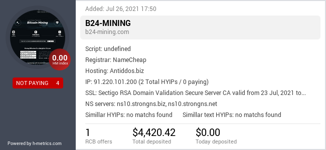 Onic.top info about b24-mining.com