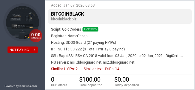 Onic.top info about bitcoinblack.biz