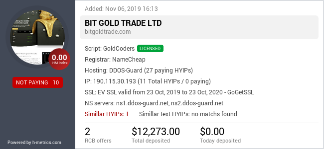 Onic.top info about bitgoldtrade.com