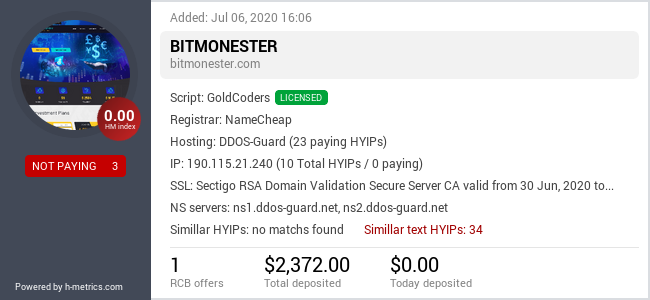 Onic.top info about bitmonester.com