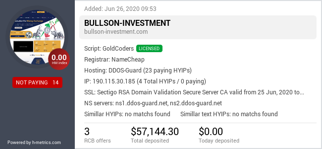 Onic.top info about bullson-investment.com