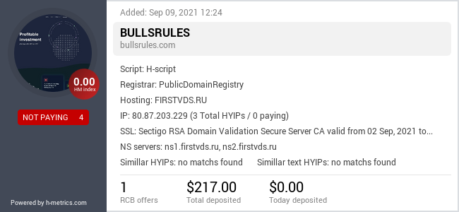 Onic.top info about bullsrules.com