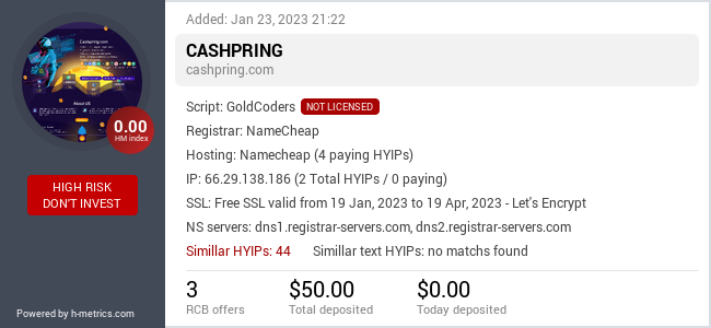 Onic.top info about cashpring.com