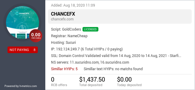 Onic.top info about chancefx.com