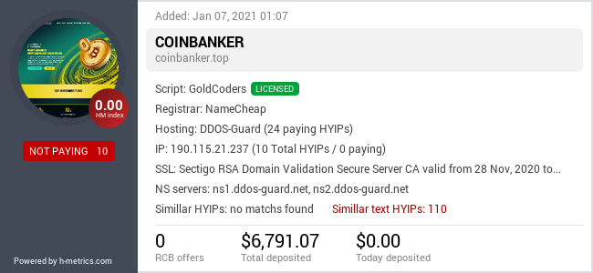 Onic.top info about coinbanker.top