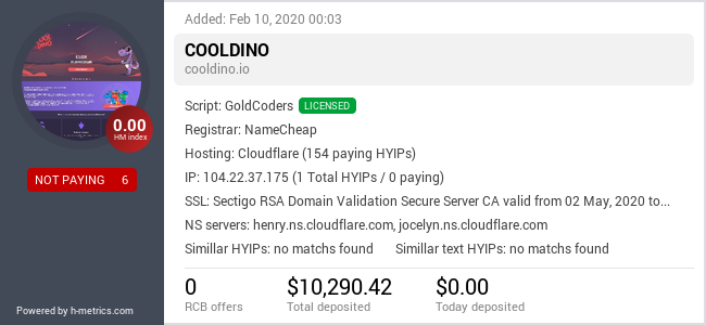 Onic.top info about cooldino.io