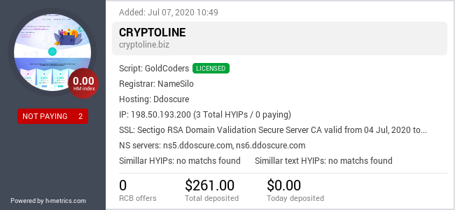 Onic.top info about cryptoline.biz