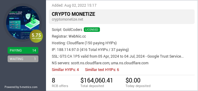 Onic.top info about cryptomonetize.net
