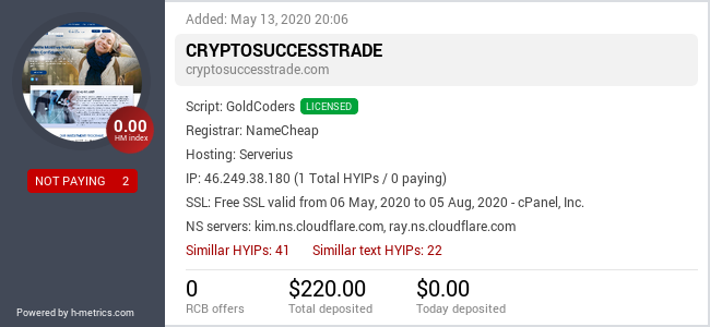 Onic.top info about cryptosuccesstrade.com
