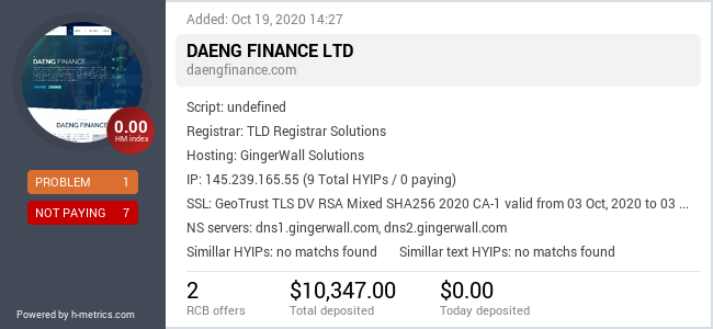 Onic.top info about daengfinance.com