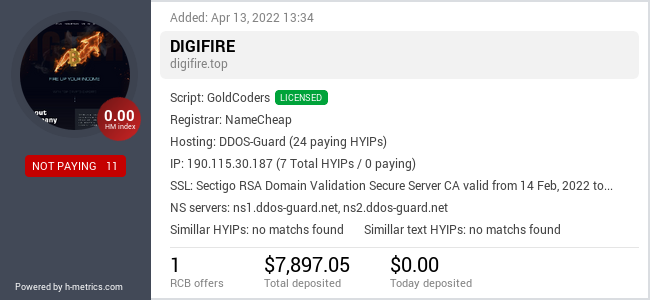 Onic.top info about digifire.top