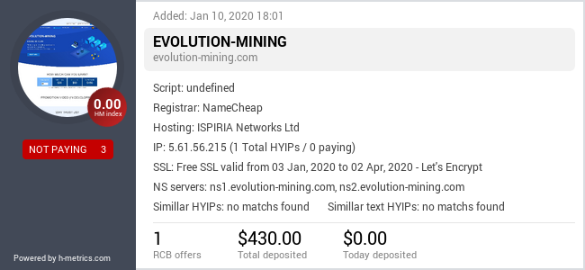 Onic.top info about evolution-mining.com