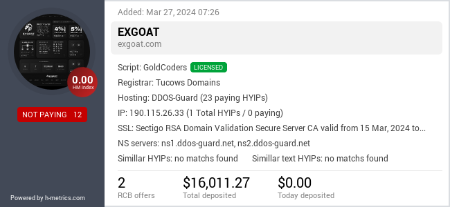 Onic.top info about exgoat.com