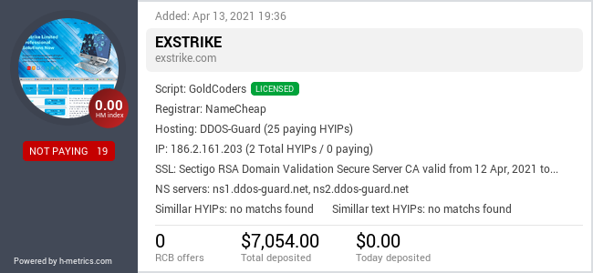 Onic.top info about exstrike.com