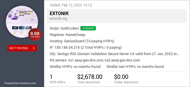 Onic.top info about extonik.org