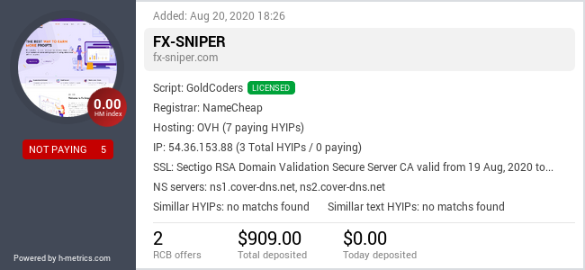 Onic.top info about fx-sniper.com