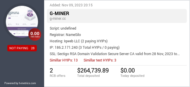 Onic.top info about g-miner.cc
