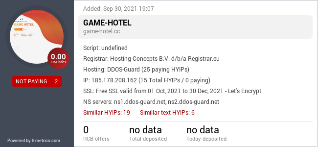 HYIPLogs.com widget for game-hotel.cc