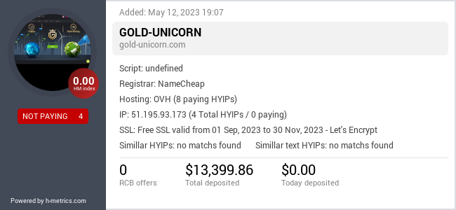 Onic.top info about gold-unicorn.com