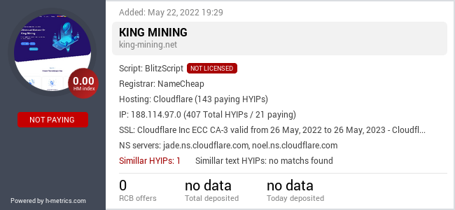 Onic.top info about king-mining.net