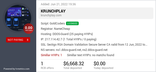 Onic.top info about krunchplay.com
