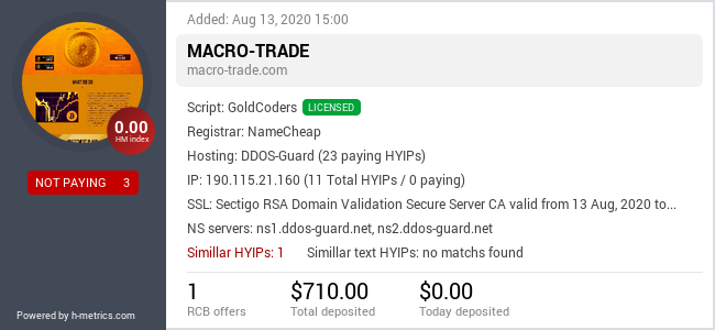 Onic.top info about macro-trade.com