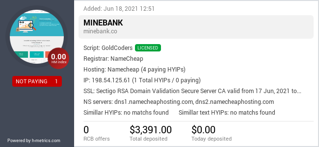 Onic.top info about minebank.co