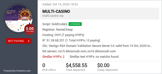 Onic.top info about multi-casino.vip