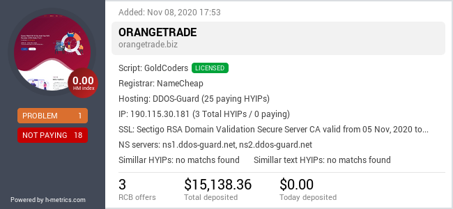 Onic.top info about orangetrade.biz