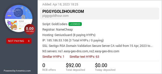 Onic.top info about piggygoldhour.com