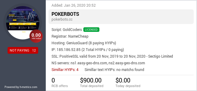 Onic.top info about pokerbots.cc
