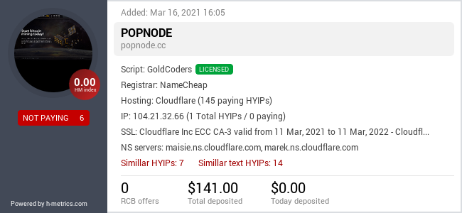 Onic.top info about popnode.cc
